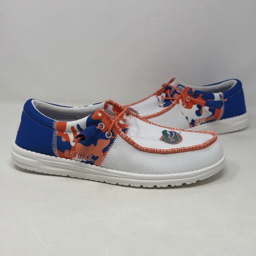 Hey Dude Wally Tri Florida Gators Shoes Men’s Size 9 Blue/Orange